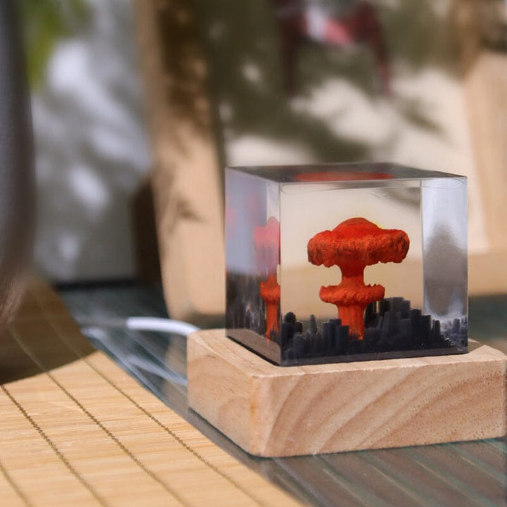 Resin Lamp With Explosive Bombs | Stornfield
