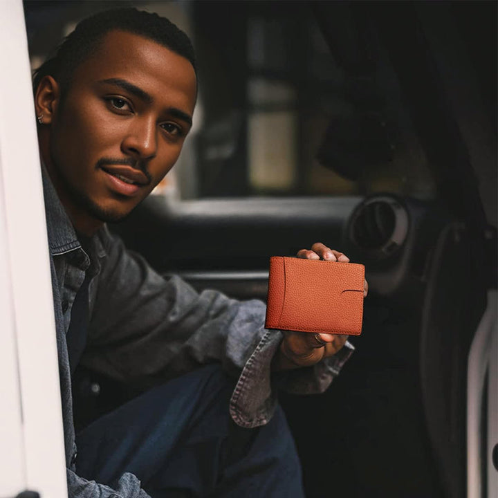 Stornfield | Genuine Leather Anti-theft Swipe Card Holder