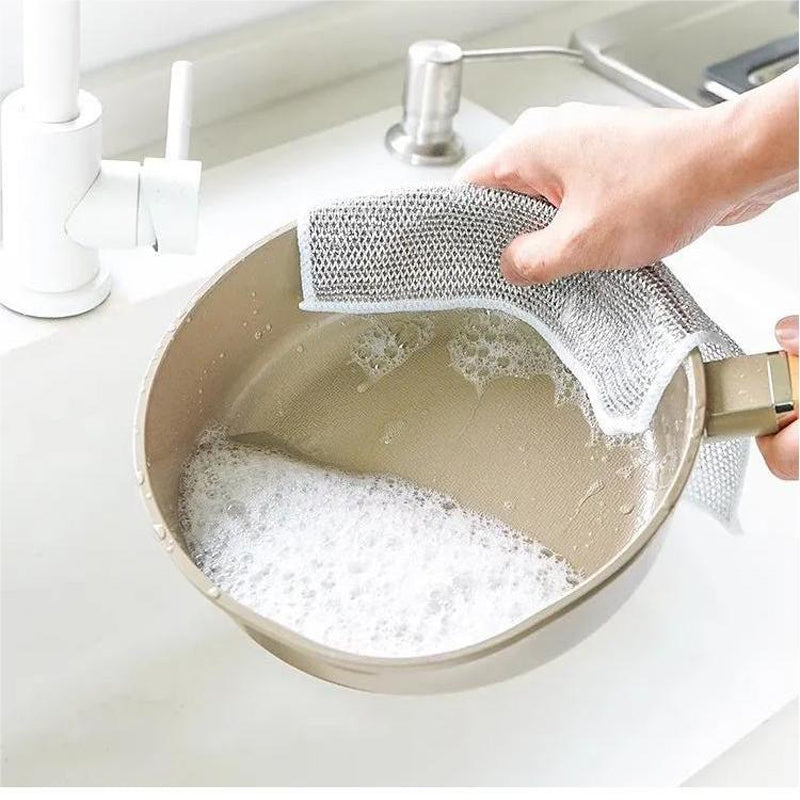 Multi-Purpose Non-scratch Wire Dish Cloth for Wet and Dry | Stornfield