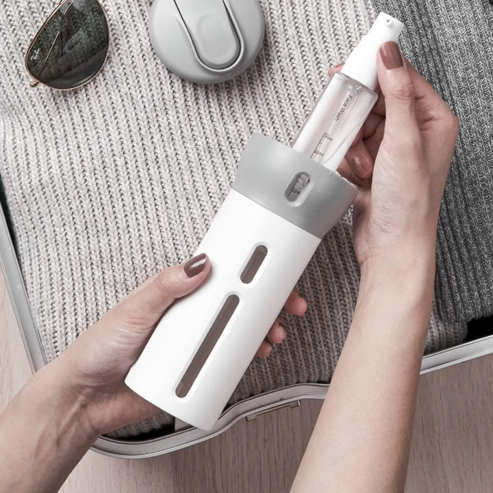 4-in-1 bottle with portable skin care dispenser | Stornfield