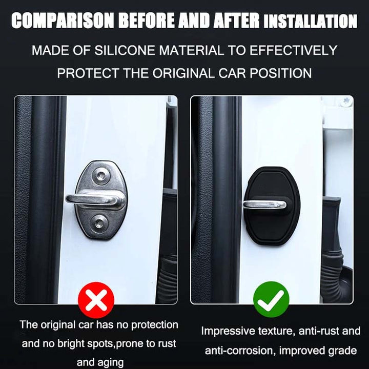 Car Silicone Door Lock Protective Cover (4PCS) | Stornfield