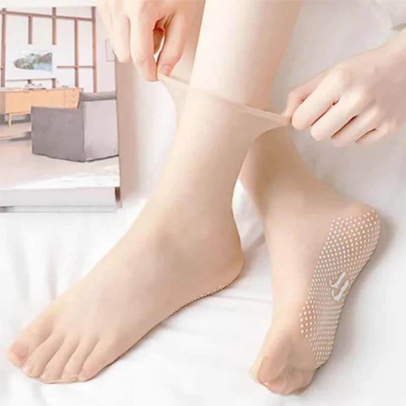 Spring Summer Invisible Non-Slip Crystal Silk Socks | Stornfield