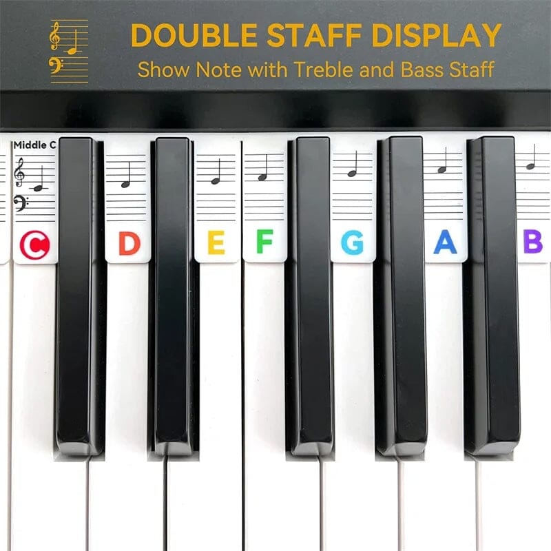 Stornfield | Removable Piano Keyboard Note Labels