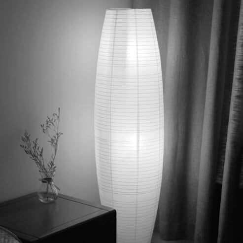 Modern floor lamp with double lampshade – LumiTwins design lamp 137 cm high | Stornfield