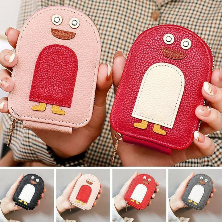 PU wallet for credit card and cute penguins | Stornfield