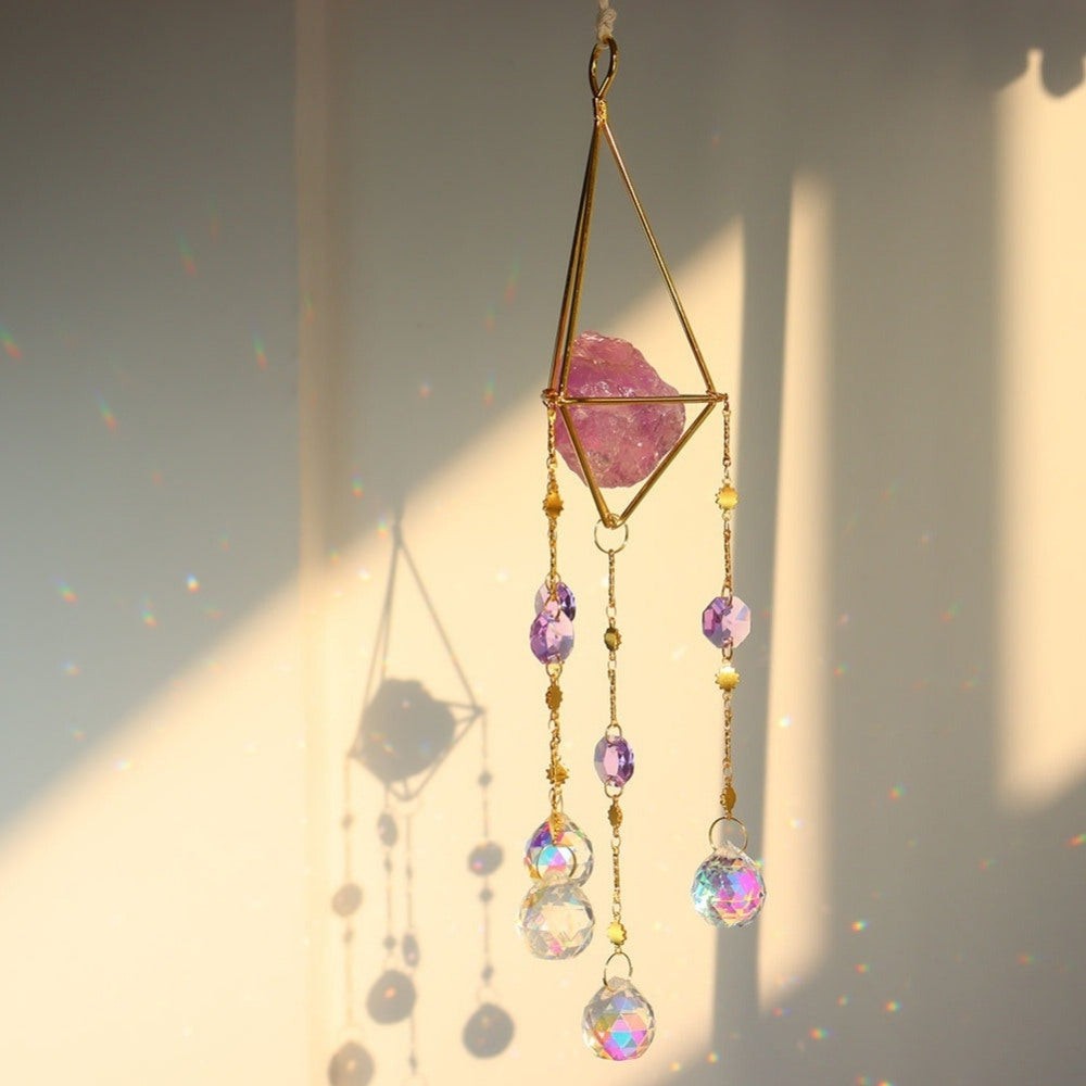 Stornfield | LumiChime Crystal Wind Chime | Harmonious Sounds | Garden and Indoor Decor | Sparkling Design