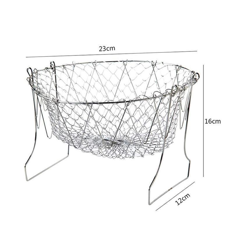 Frying Basket Chef Foldable in Stainless Steel | Stornfield