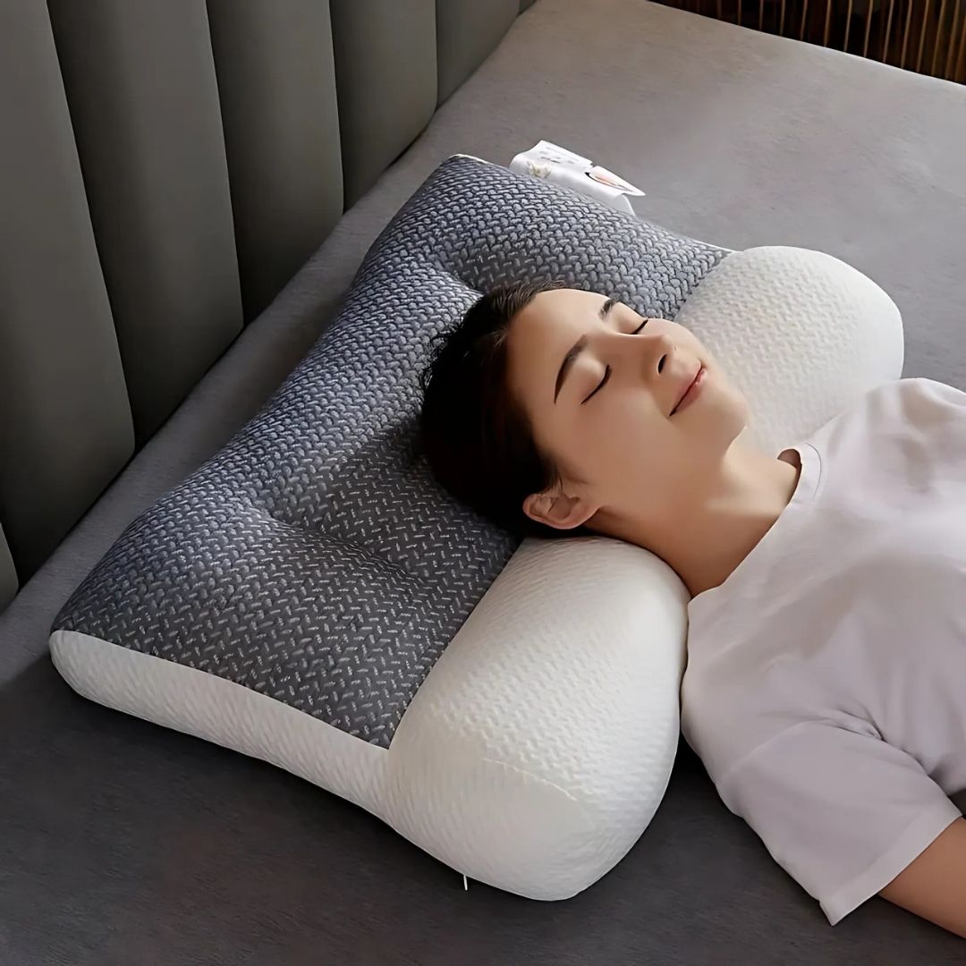 SpineEase | Orthopedic Neck Pillow – Pain Relief – Breathable Memory Foam – For Side Sleepers & All Sleeping Positions Stornfield