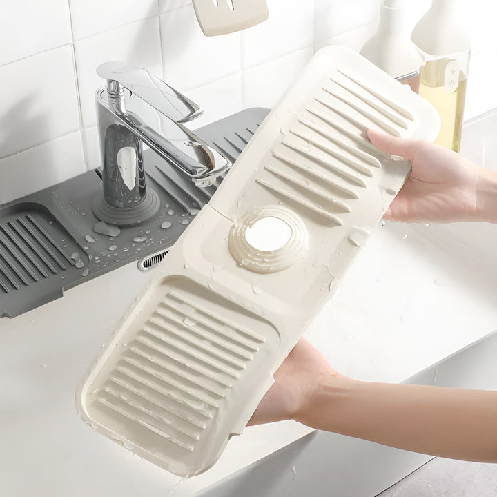 Silicone splash guard for faucet – Practical drip mat | Ideal for kitchen & bathroom | Stornfield