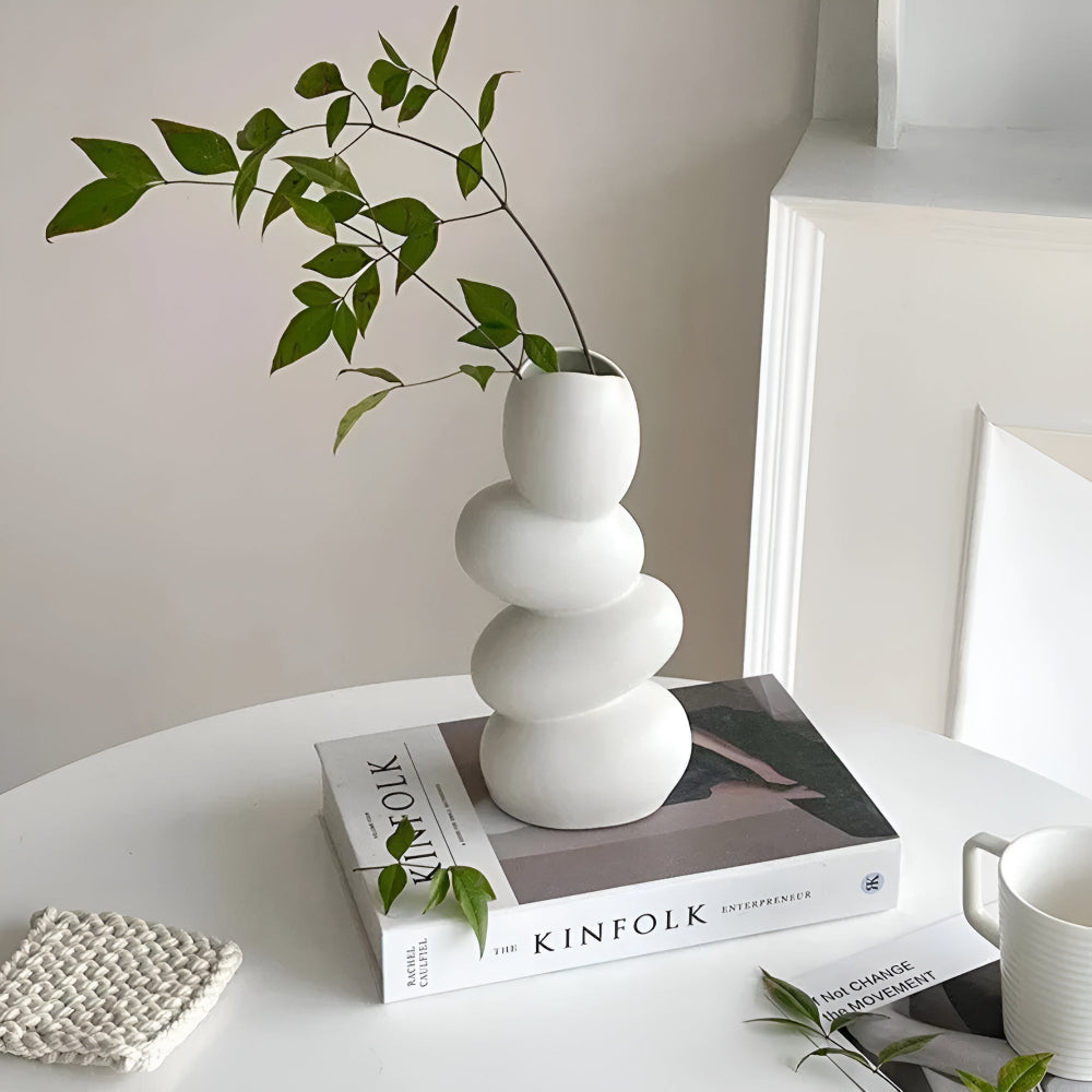 Large modern decorative egg-shaped bowl