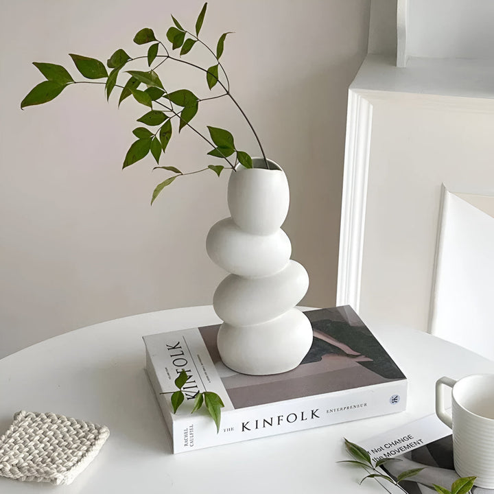 Large modern decorative egg-shaped bowl