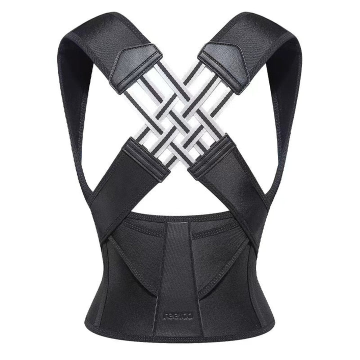 HealthPost 3-in-1 Back Posture Corrector | Adjustable Back Support for Office, Sports & Everyday | Upper & Lower Back | Stornfield