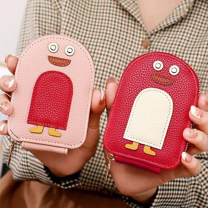 PU wallet for credit card and cute penguins | Stornfield