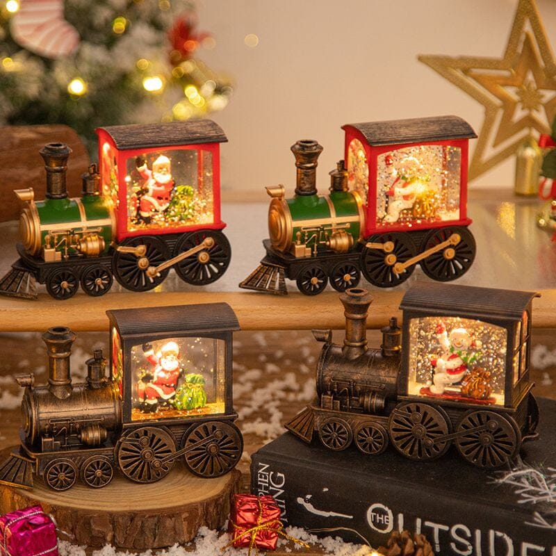 Christmas Crystal Floating Snow Train Light | Stornfield