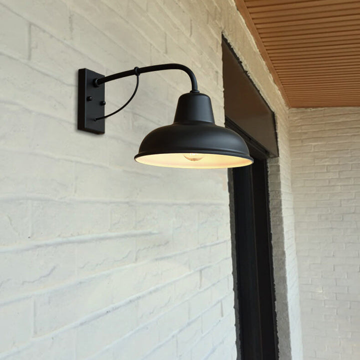 Vintage Iron Barn Waterproof Outdoor 1-Light Wall Sconce Lamp | Stornfield