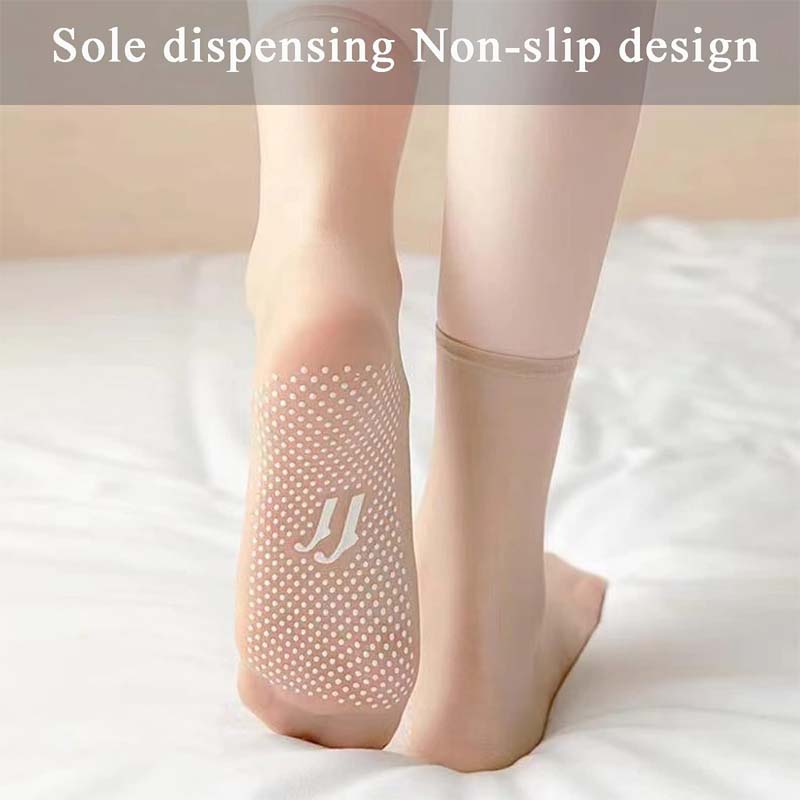 Spring Summer Invisible Non-Slip Crystal Silk Socks | Stornfield