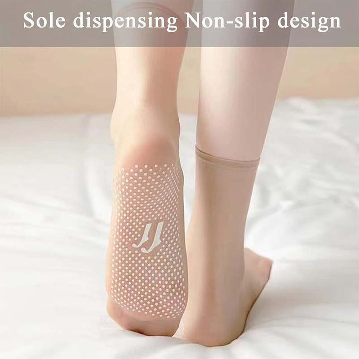 Spring Summer Invisible Non-Slip Crystal Silk Socks | Stornfield