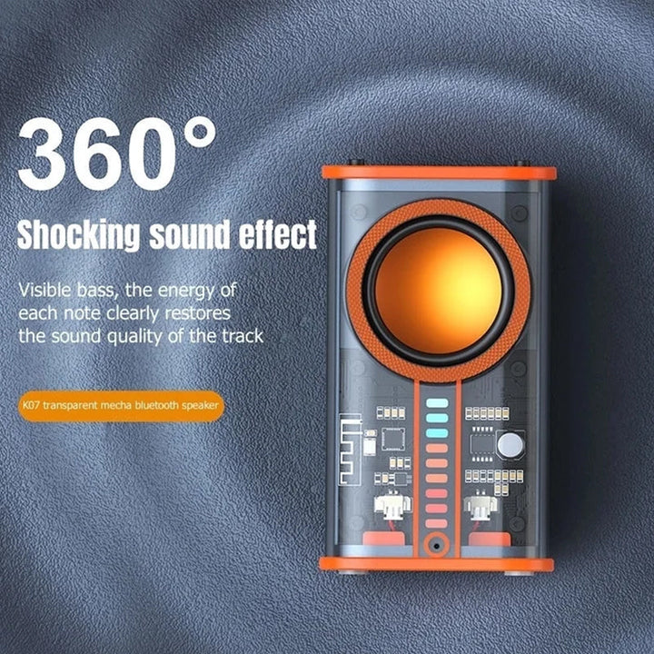Transparent Mecha Wireless Bluetooth Speaker | Stornfield