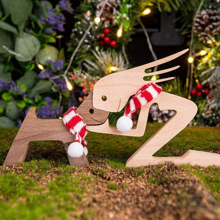 Gift For Pet Lovers - Wood Sculpture Table Ornaments - The Love Between You And Your Fur-Friend | Stornfield