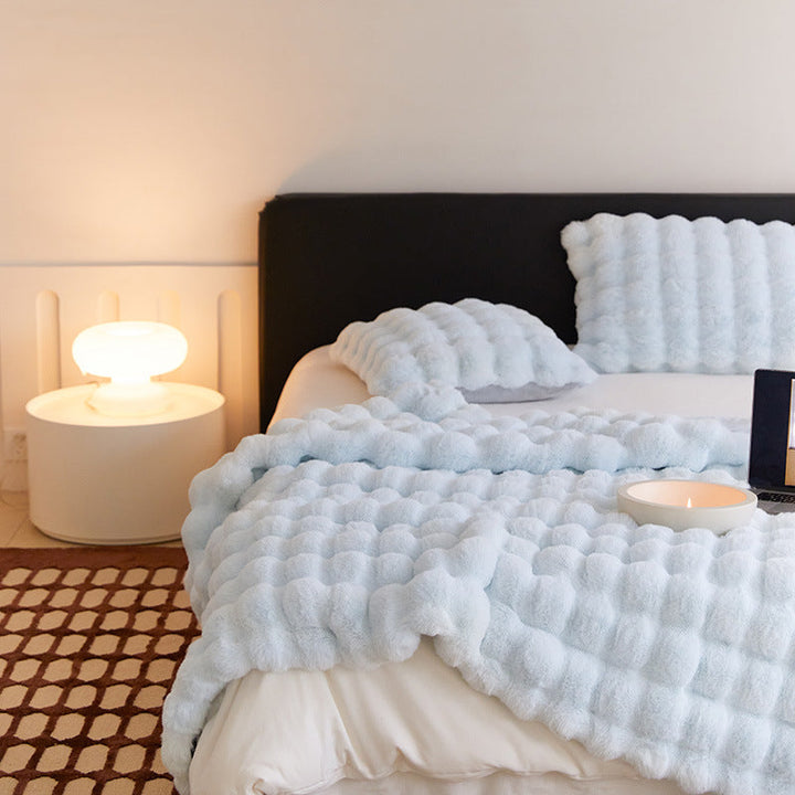 Plush faux fur throw blanket for ultimate cozy warmth | Stornfield
