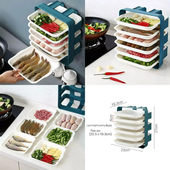 Wall Mount 6pcs Tray Organizer Stornfield