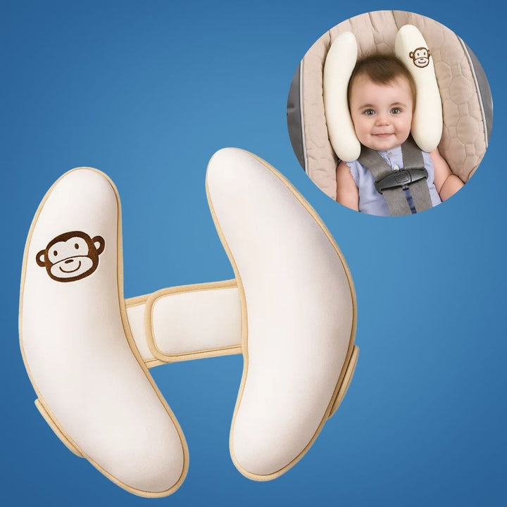 CuddleGuard | Baby Head Protection Cushion – Shock-Absorbing Banana Cushion – Breathable – Safety Lift for Stroller and Toddler