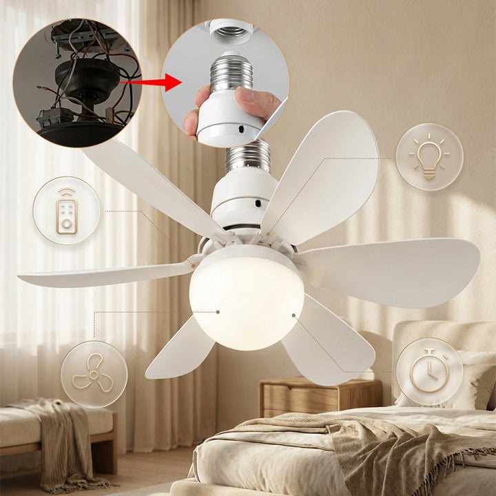 Modern Low Profile Ceiling Fan Light | Stornfield