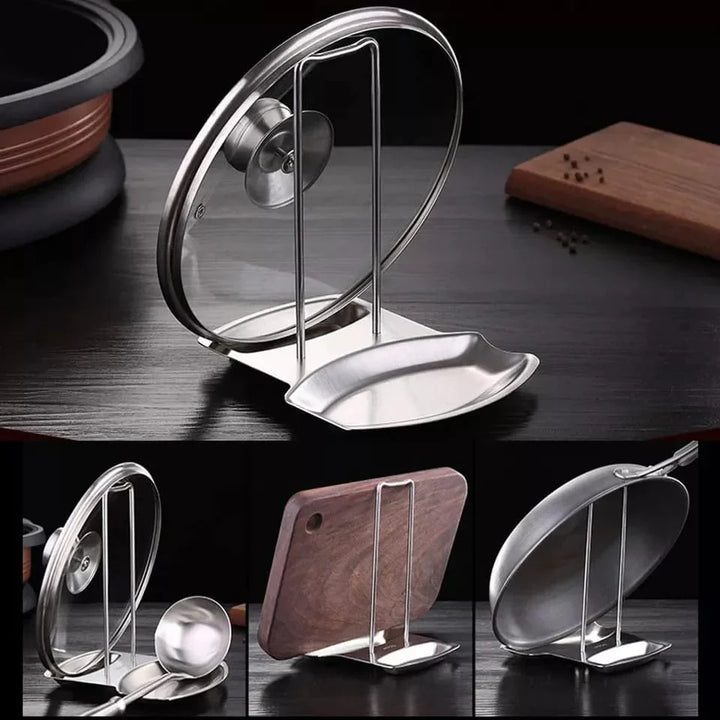 Lid and Spoon Stand Holder Stainless Steel Stornfield