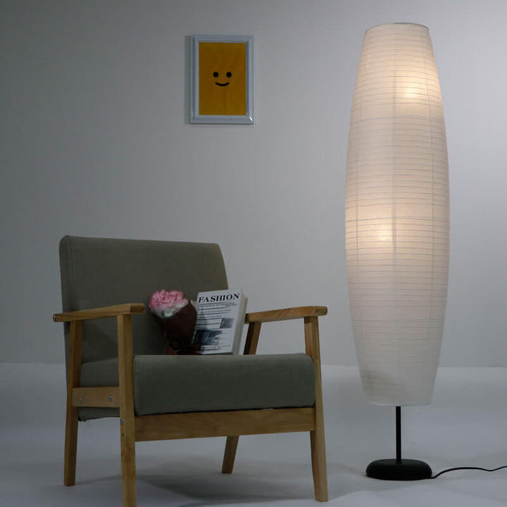 Modern floor lamp with double lampshade – LumiTwins design lamp 137 cm high | Stornfield