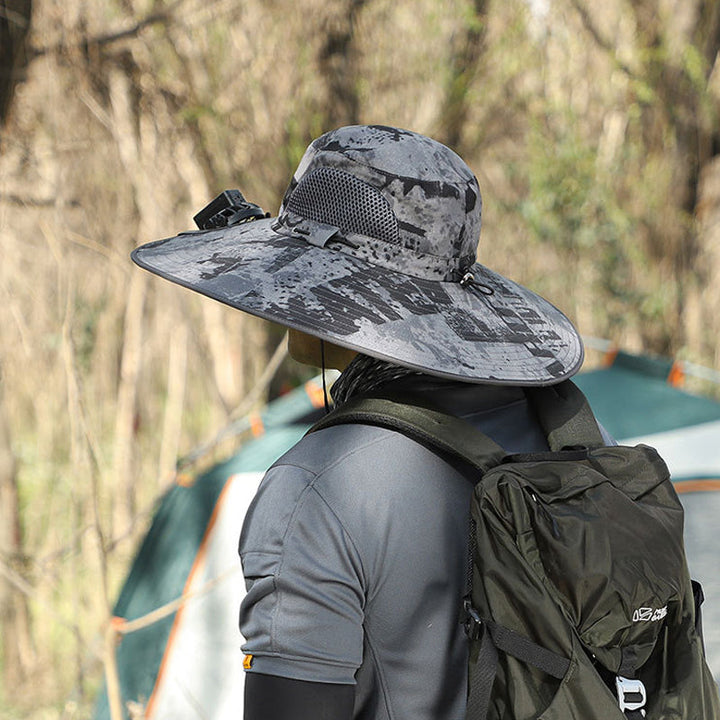 Solar & USB Charging Fan Outdoor Fishing Hat | Stornfield