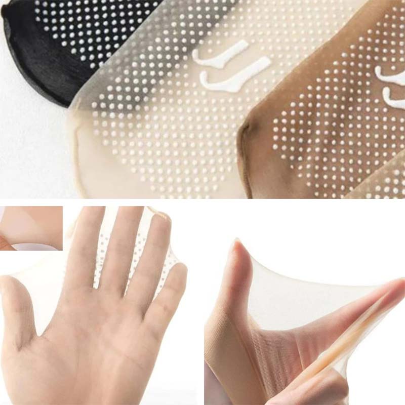 Spring Summer Invisible Non-Slip Crystal Silk Socks | Stornfield