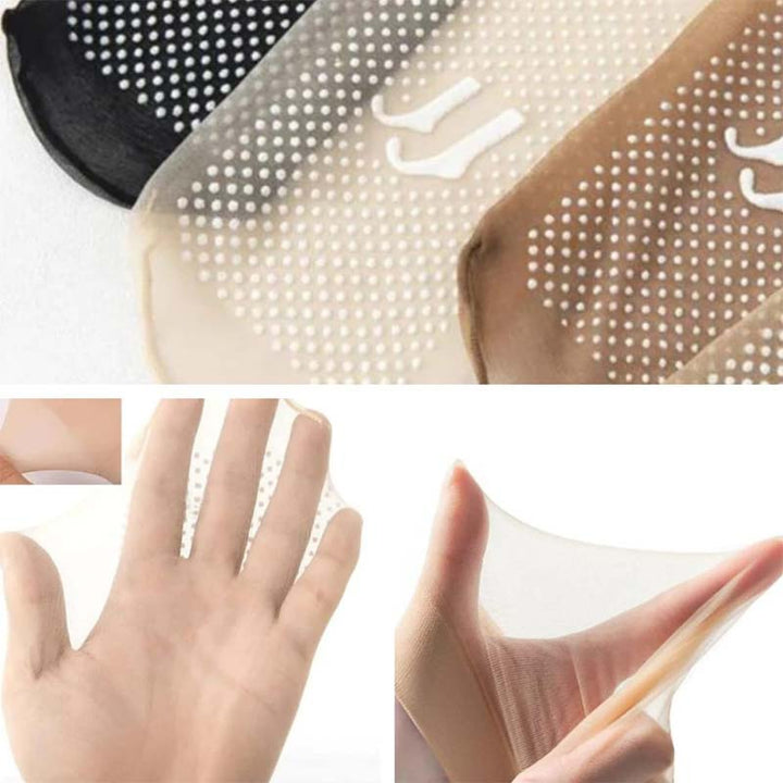 Spring Summer Invisible Non-Slip Crystal Silk Socks | Stornfield
