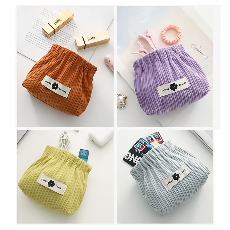 Corduroy elastic tie organizer | Stornfield
