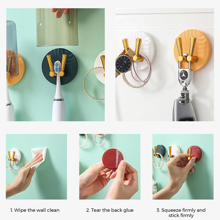 Toothbrush Holder Nail-Free Sticky Hook | Stornfield