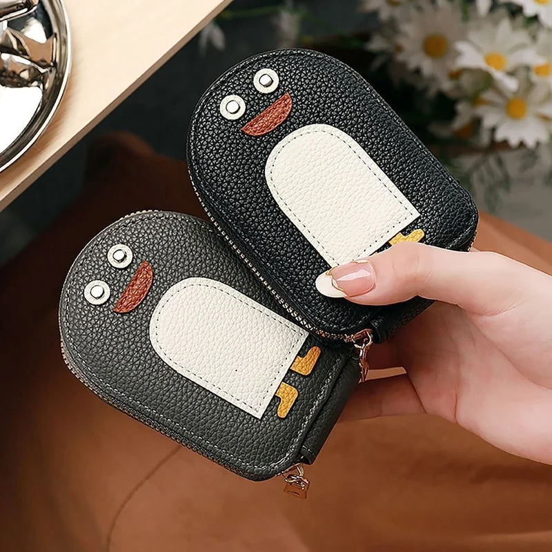 PU wallet for credit card and cute penguins | Stornfield