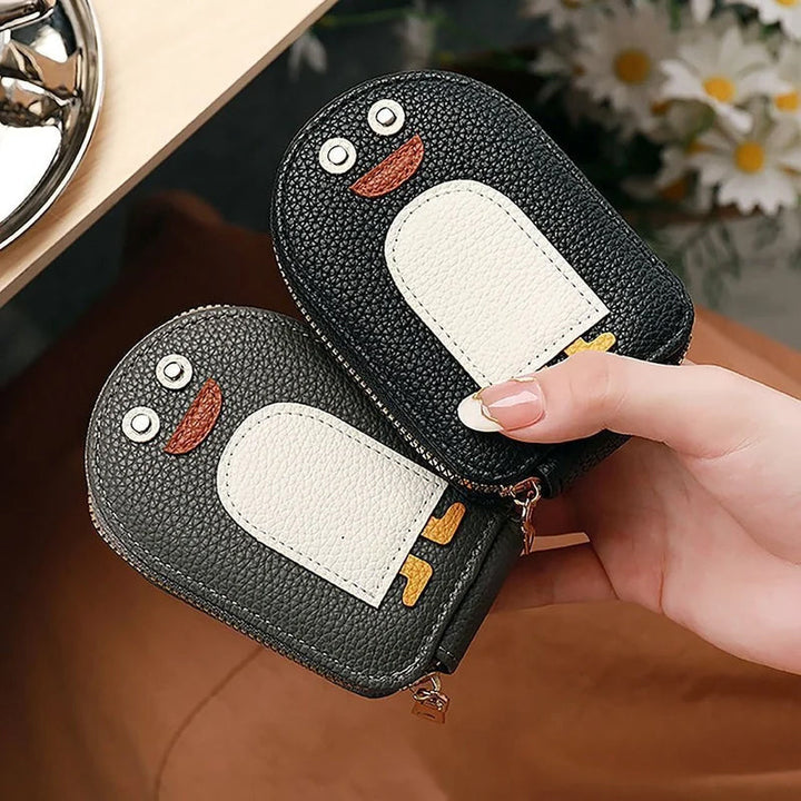 PU wallet for credit card and cute penguins | Stornfield