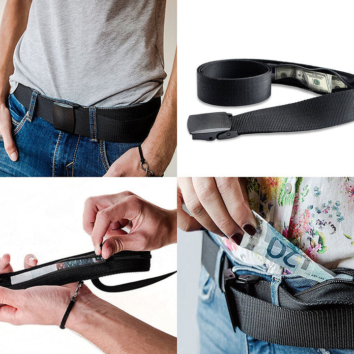 Anti-theft belt with hidden wallet | Stornfield