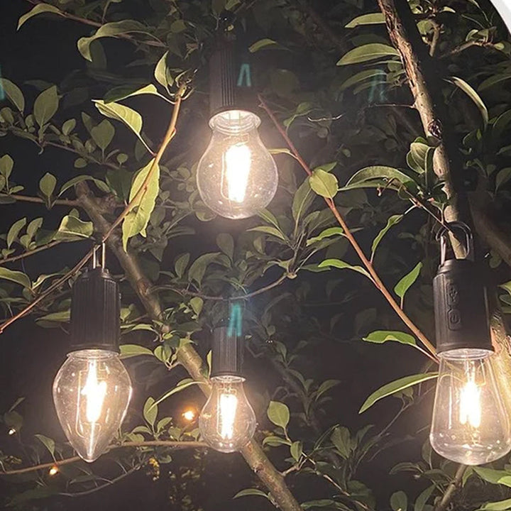 Outdoor Camping Hanging Type-C Charging Retro Bulb Light | Stornfield