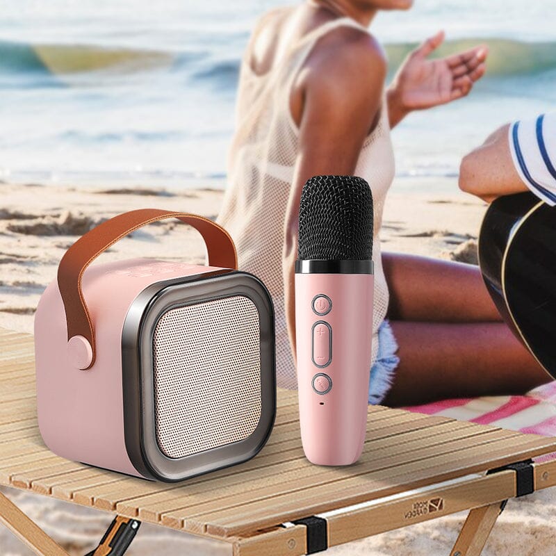 Mini Karaoke Machine with wireless microphones | Stornfield
