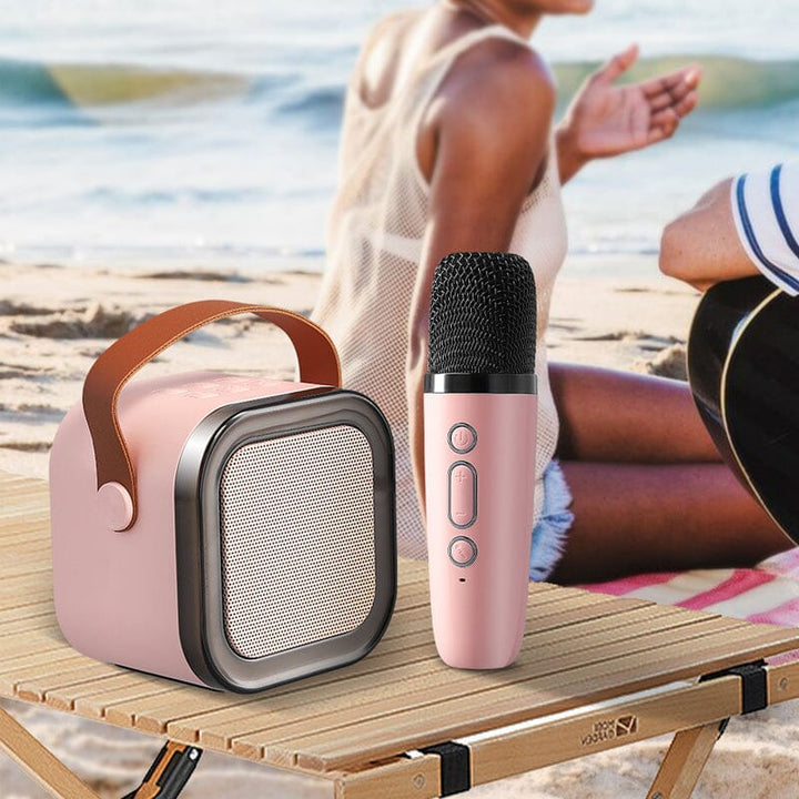 Mini Karaoke Machine with wireless microphones | Stornfield