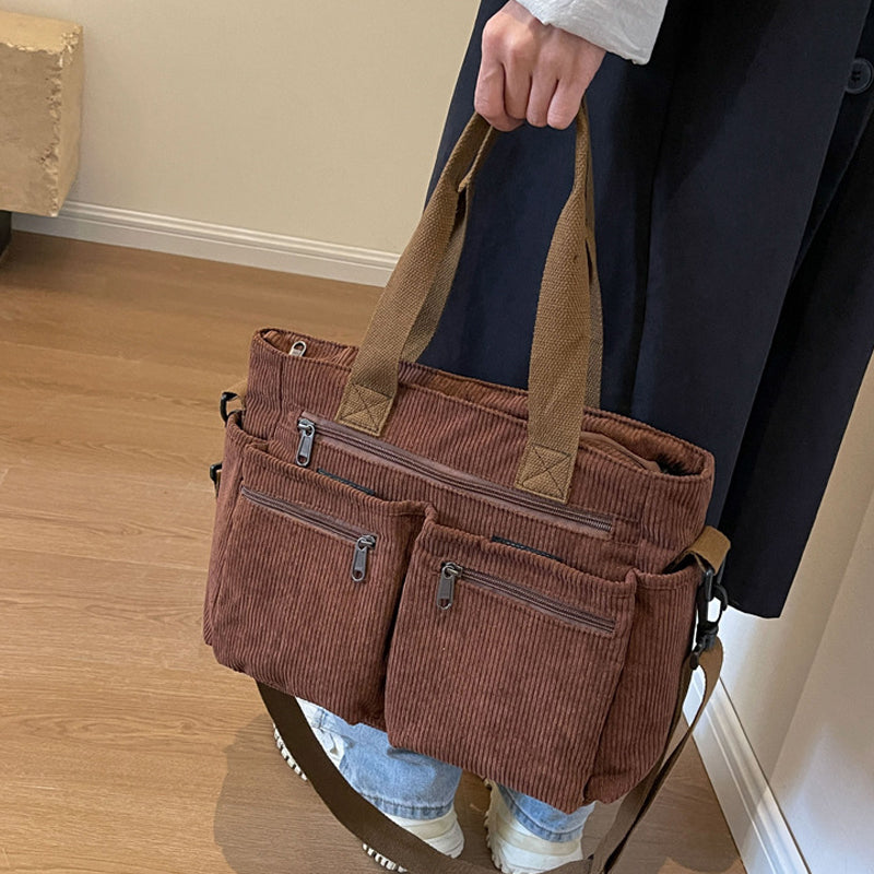 Corduroy Tote Bag, One Color | Stornfield