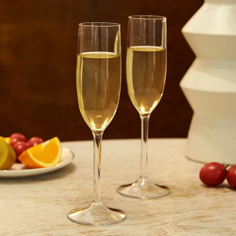 Stornfield Unbreakable Acrylic Champagne Flute 4-Piece Set
