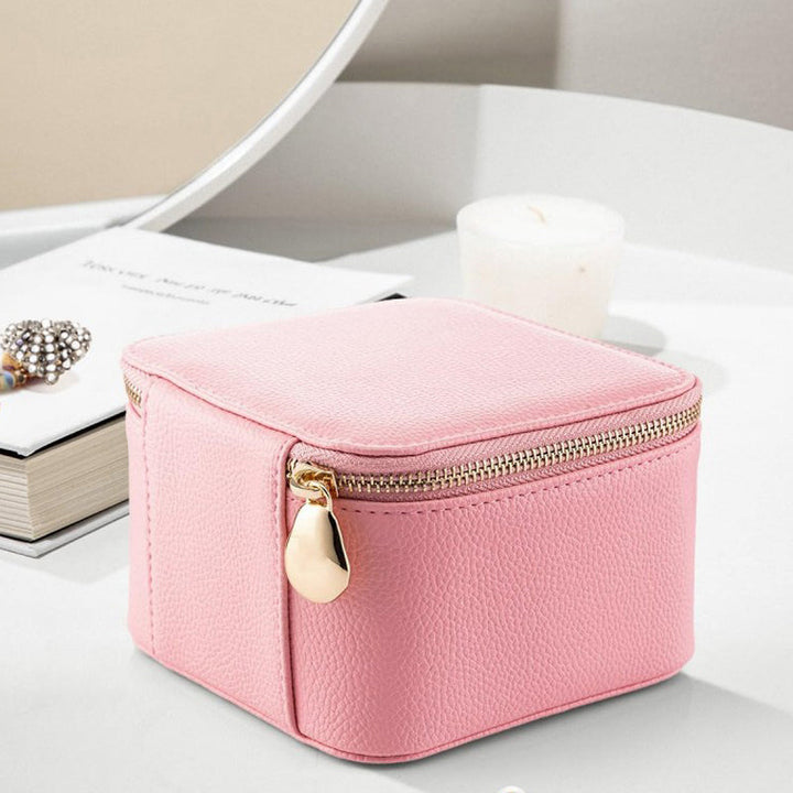 Leather travel jewelry box | Stornfield