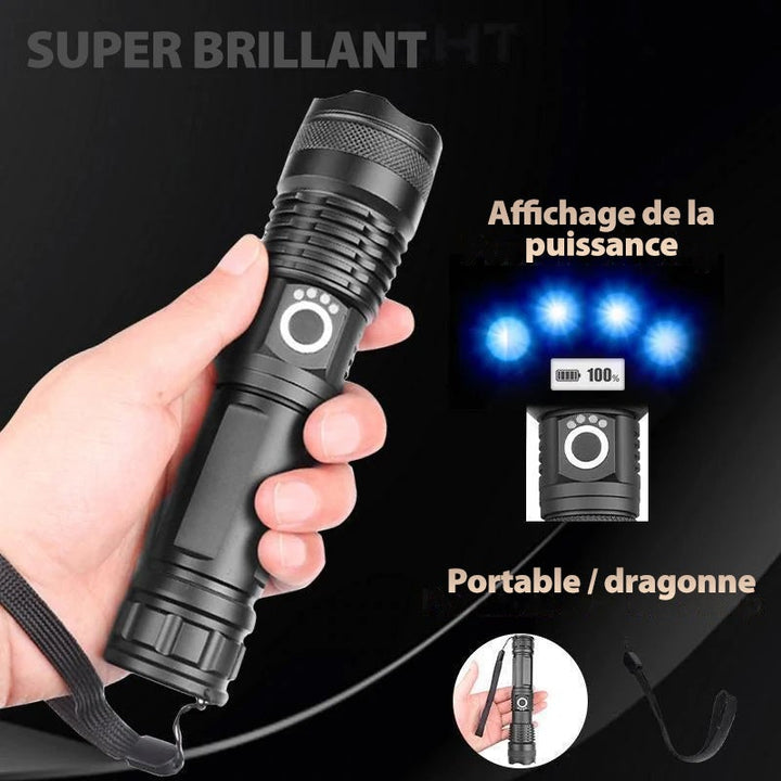 2023 New Year Limited Time Sale LED Tactical Rechargeable Laser Flashlight 90000 High Lumens-Buy 2 Free VIP Shipping | Stornfield