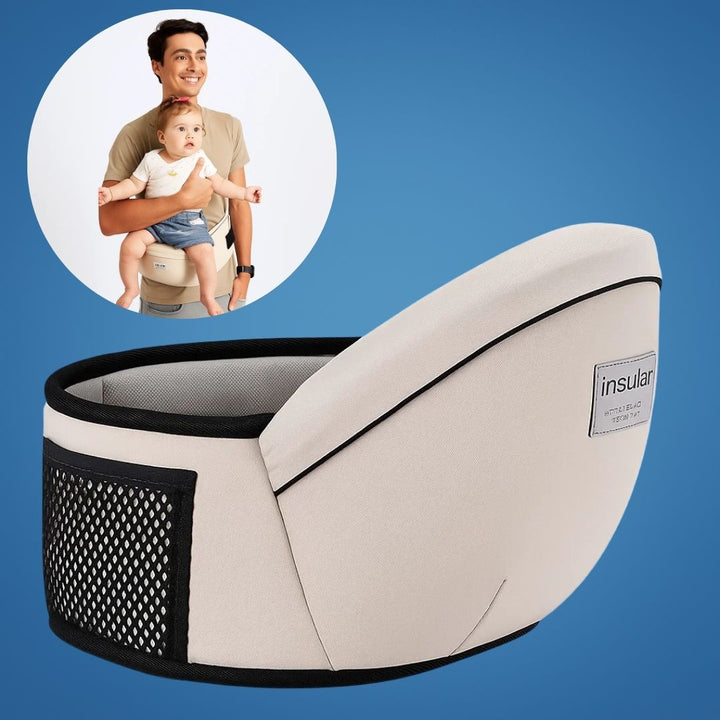 SureCarry | Ergonomic Hip Seat Baby Carrier – Balanced Weight Distribution – Tear-Resistant Nylon – Hands-Free Support for Traveling Parents Stornfield