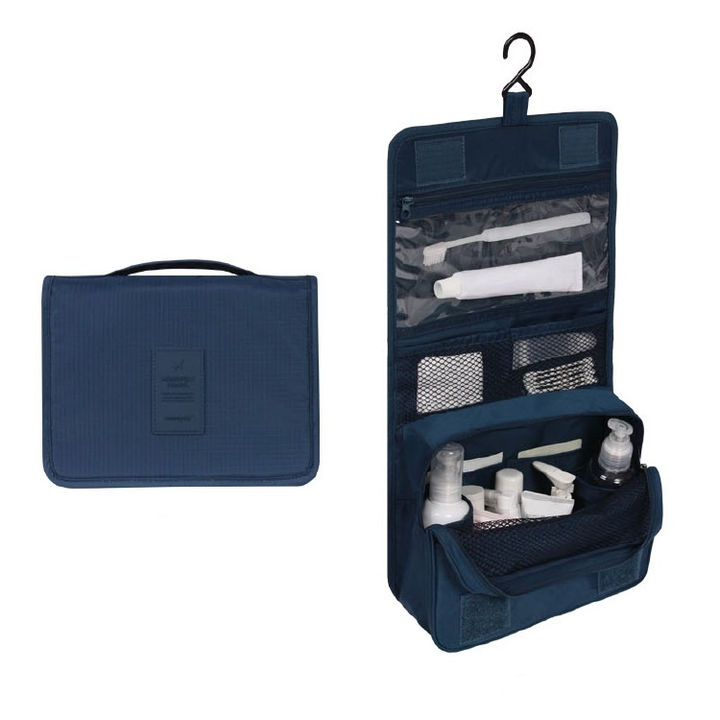 TravelEase – Water-repellent cosmetic bag with hooks and compartments | Travel toiletry bag | Stornfield