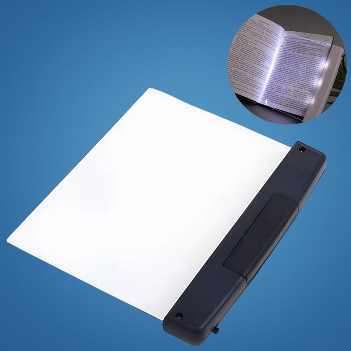 PageGlow | Flat LED Book Light - Glare-Free Full Page Illumination - Slim Portable Design - Eye-Care for Travelers and Bedtime Readers Stornfield