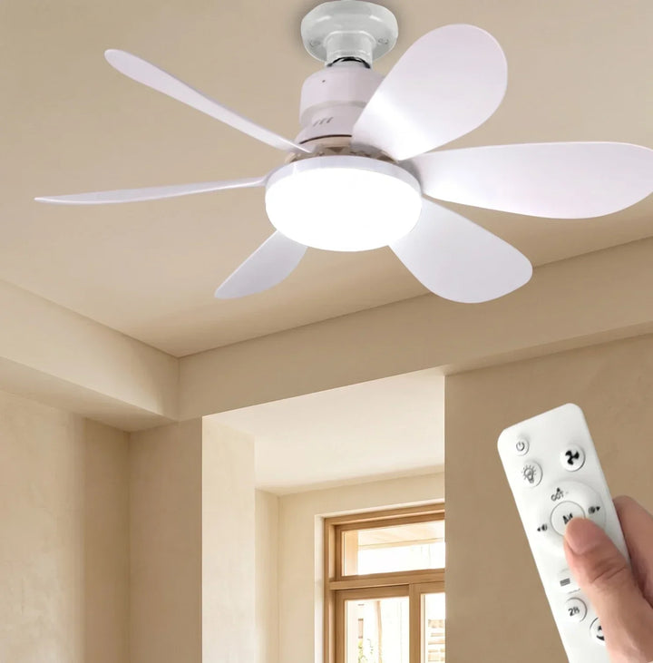 Ceiling fan LED with remote control and dimmable light | Stornfield