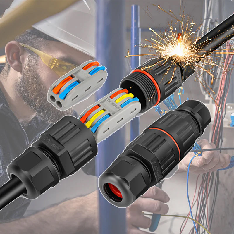 Waterproof electrical wire connector for outdoor use | Stornfield