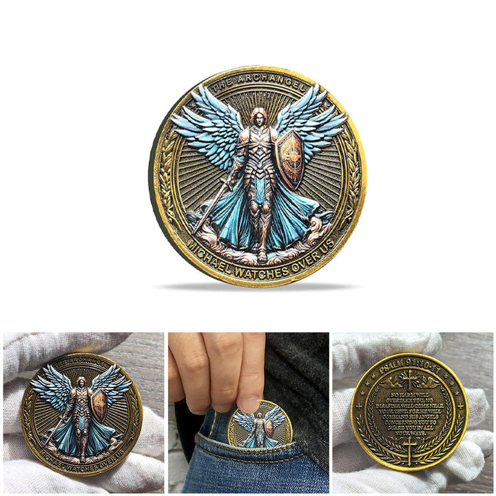 Stornfield | Archangel Michael Watches Over Us Challenge Coin
